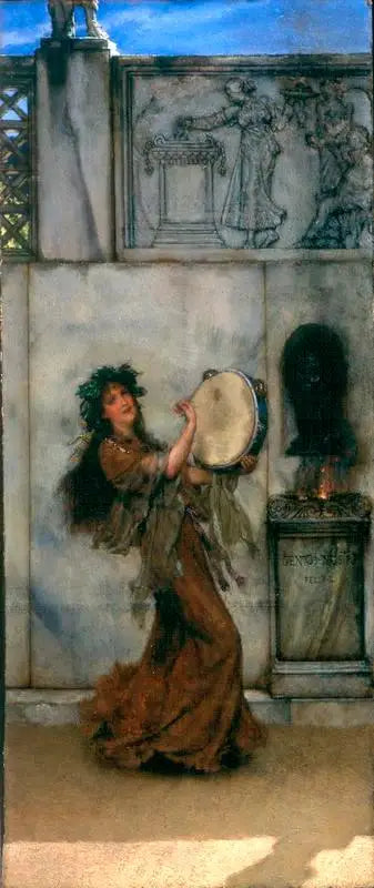Un altar de jardín - Lawrence Alma-Tadema