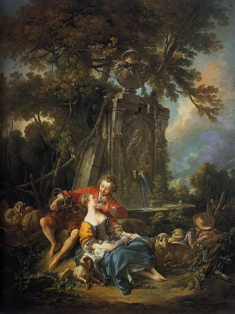 Un otoño pastoral - François Boucher
