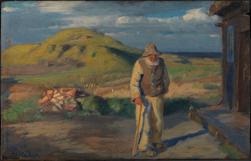 Un ciego frente a su casa - Michael Peter Ancher