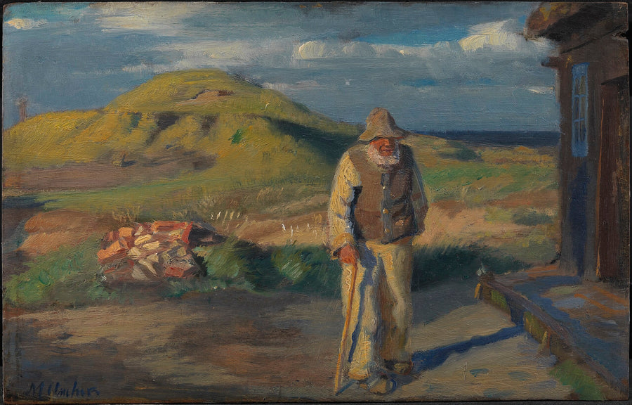Un ciego frente a su casa - Michael Peter Ancher