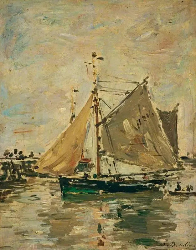 Un barco de pesca, Trouville - Eugène Boudin