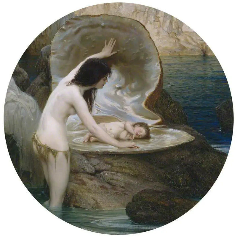 Un bebé de agua - Herbert Draper