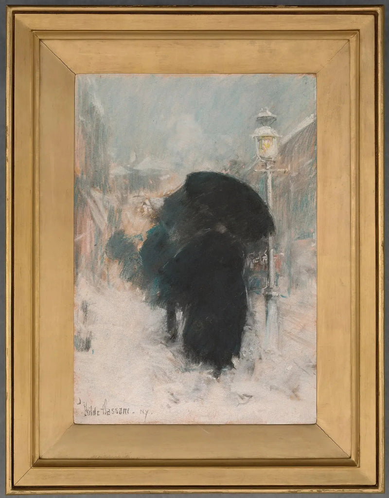 Una tormenta de nieve en Nueva York - Childe Hassam