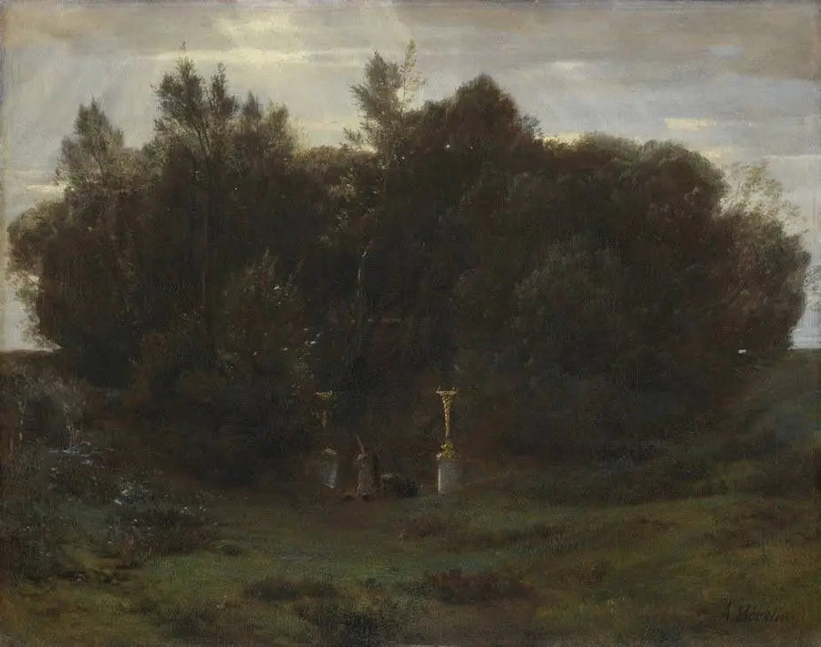 Un bosque sagrado - Arnold Böcklin