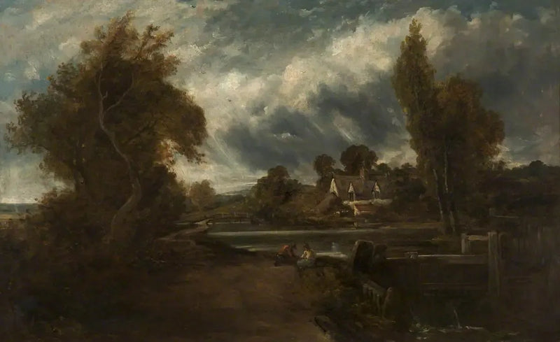 Una cadena en el río Stour - John Constable