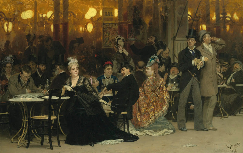 Un café parisino - Ilya Repin
