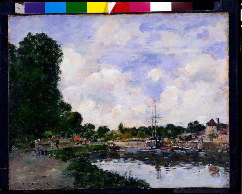 Un canal en Abbeville - Eugène Boudin