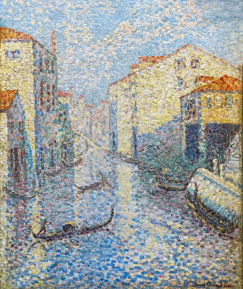 Un canal en Venecia - Henri-Edmond Cross