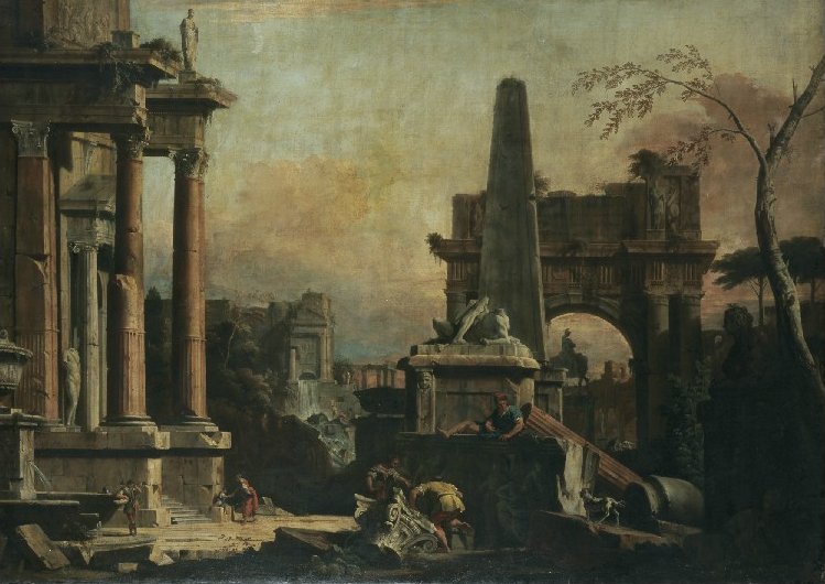 Un Capricho de la Roma clásica - Sebastiano Ricci