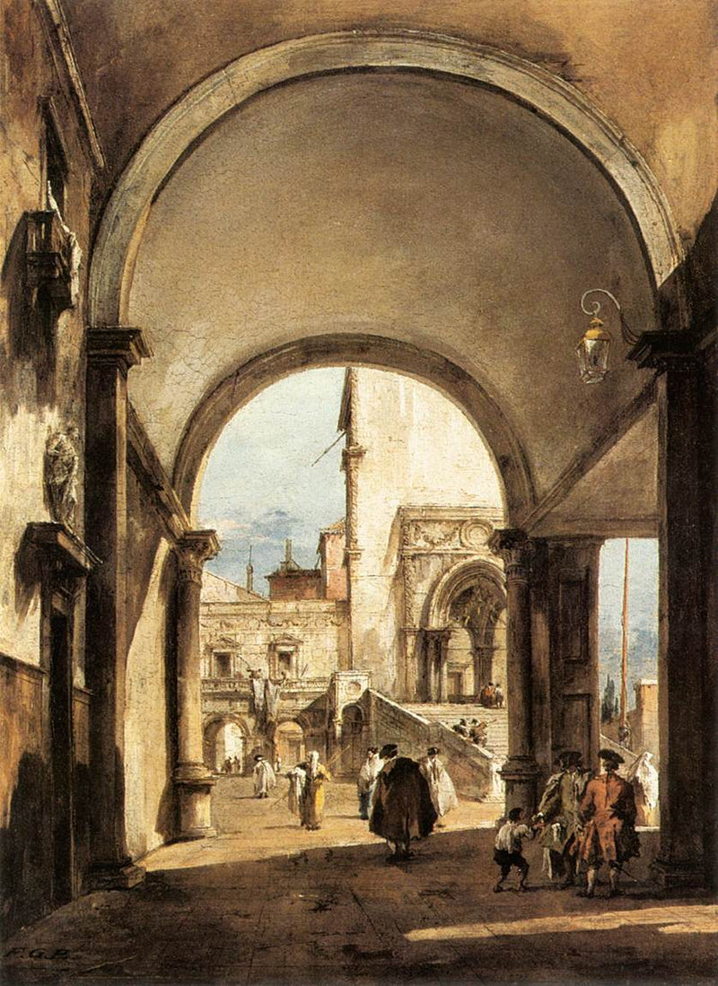 Un capricho arquitectónico - Francesco Guardi
