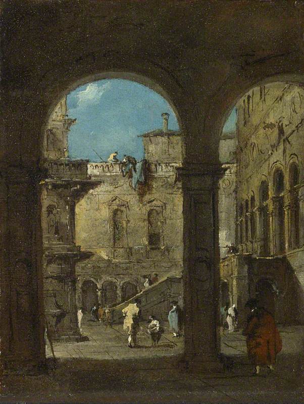 Un capricho arquitectónico - Francesco Guardi