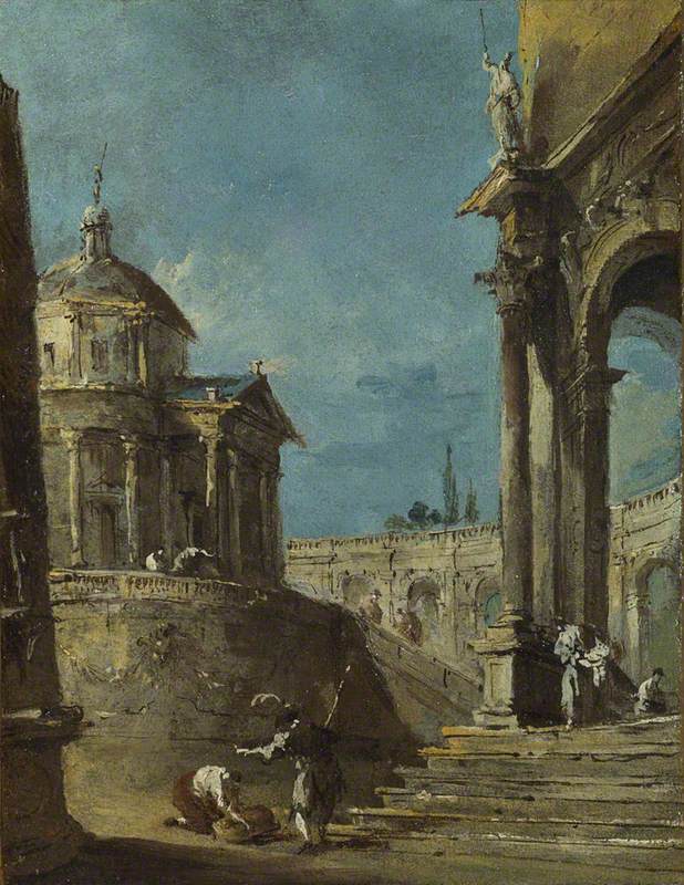Un capricho arquitectónico - Francesco Guardi