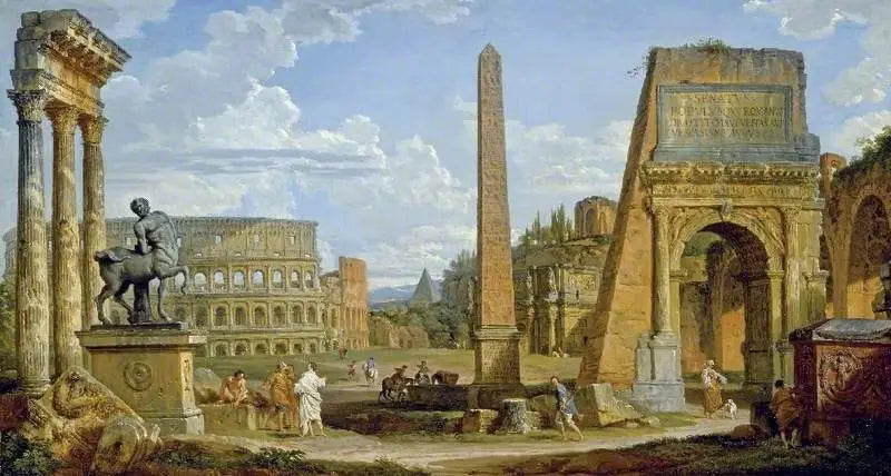 Un capricho de ruinas romanas - Giovanni Paolo Panini