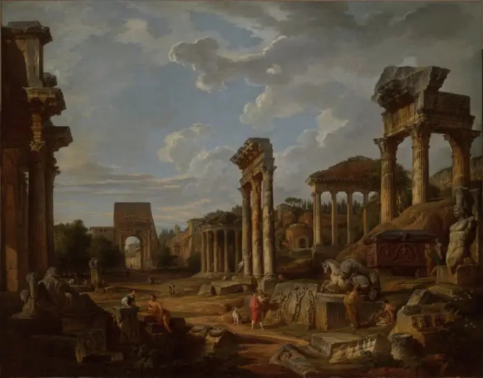 Un capricho del foro romano - Giovanni Paolo Panini