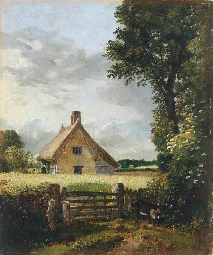 Una casa en un campo de maíz - John Constable