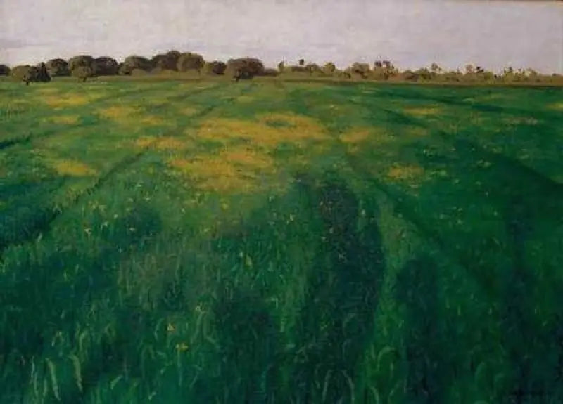 Un campo de avena verde - Félix Vallotton