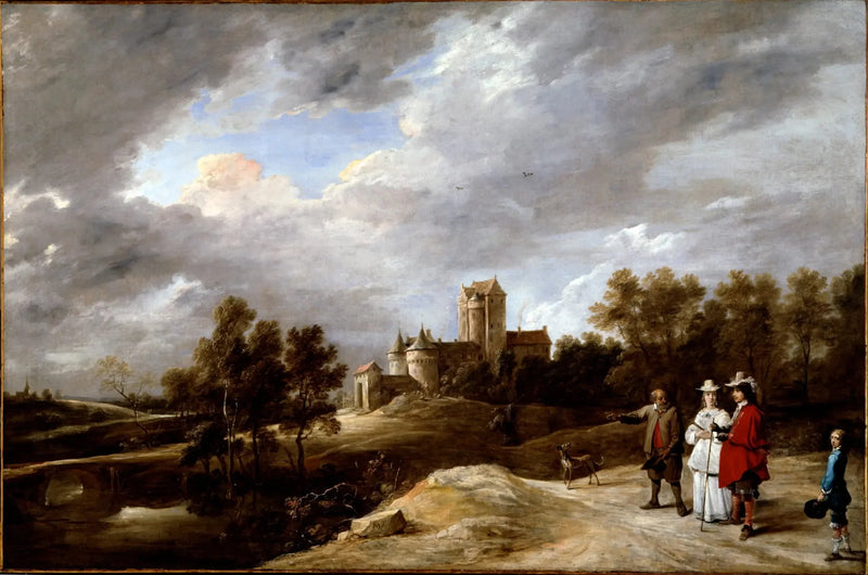 Un castillo y su propietario - David Teniers el Joven