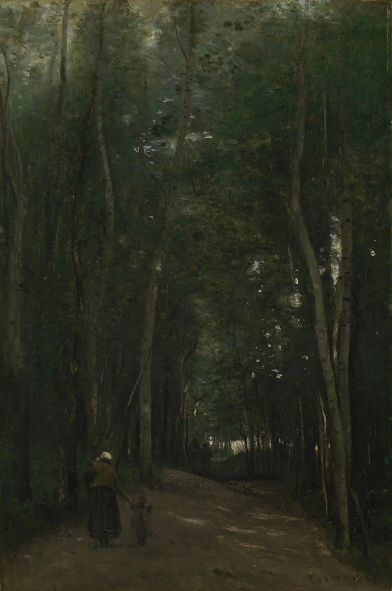 Un camino en Saint-Cloud - Jean-Baptiste Camille Corot