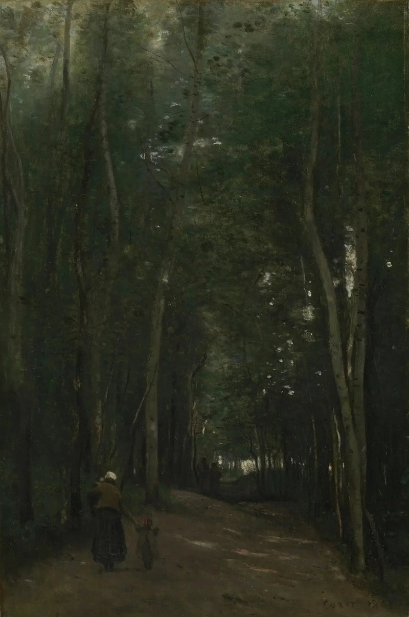 Un camino en Saint-Cloud - Jean-Baptiste Camille Corot