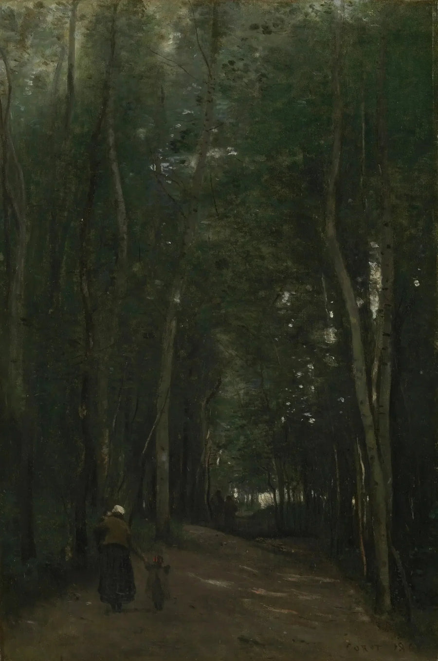Un camino en Saint-Cloud - Jean-Baptiste Camille Corot