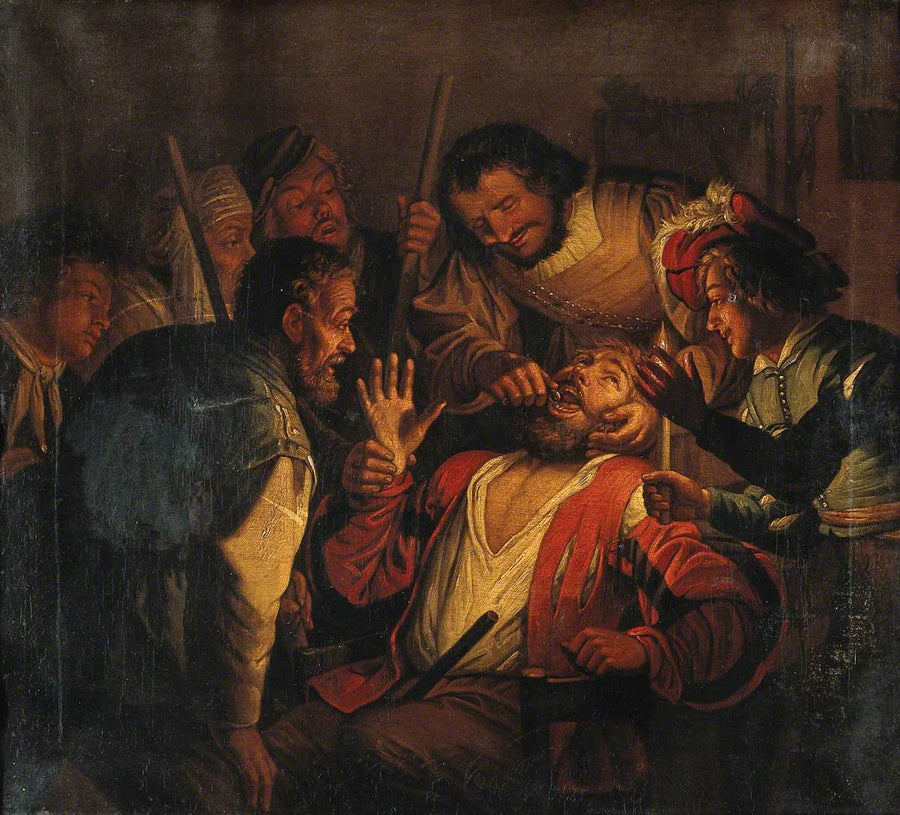 Un cirujano extrayendo un diente - Gerrit van Honthorst