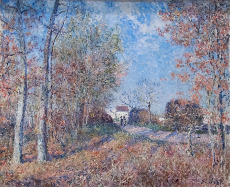 Un rincón de madera en los Sablons - Alfred Sisley