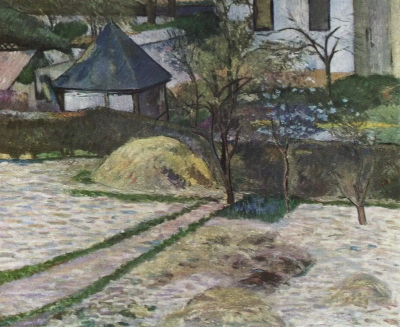 Un rincón de jardín en Ruan, o Vista de un jardín, Ruan - Paul Gauguin