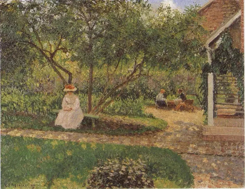 Un rincón del jardín en Éragny - Camille Pissarro