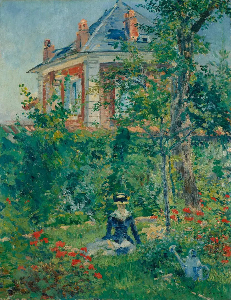 Un rincón del jardín de Bellevue - Édouard Manet