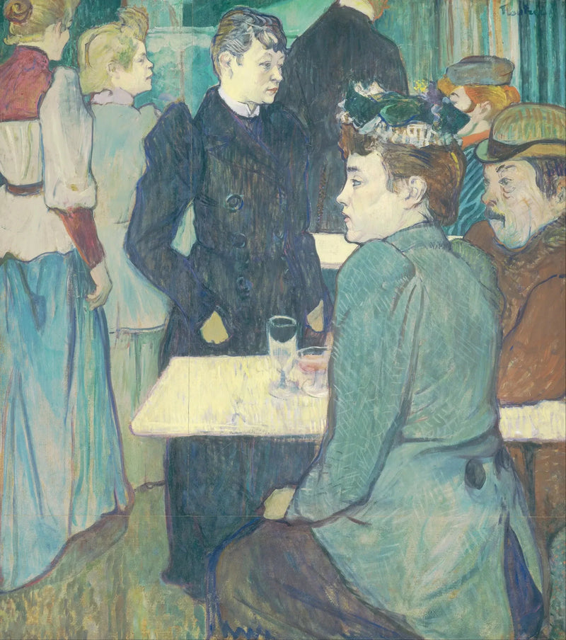 Un rincón del Molino de la Galette - Henri de Toulouse-Lautrec