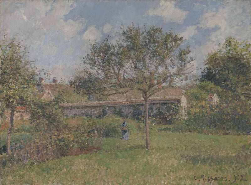 Un rincón del prado en Eragny - Camille Pissarro
