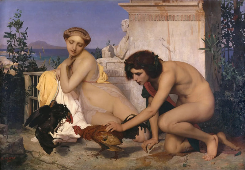 Una pelea de gallos - Jean-Léon Gérôme