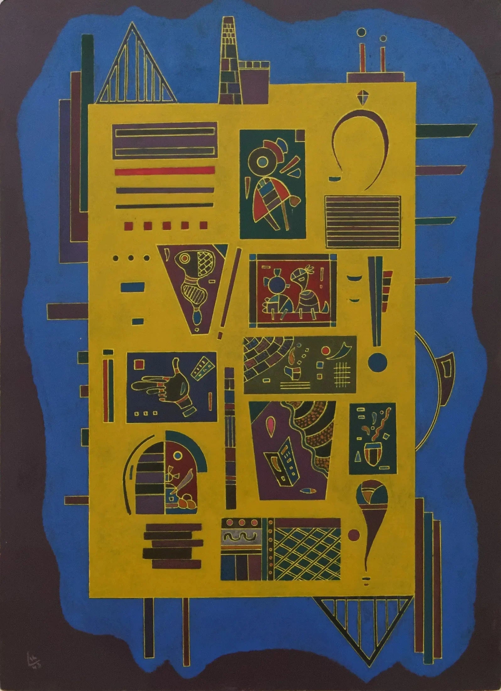 Un conglomérat - Vassily Kandinsky image 1 copie de tableau peinte à la main