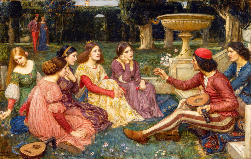 Un cuento del decamerón - John William Waterhouse