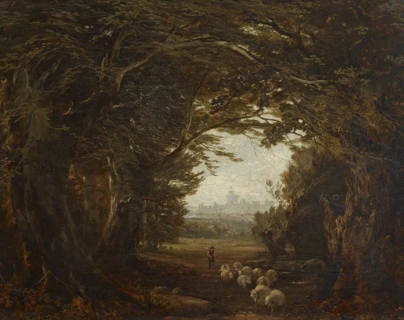 Una mirada en el bosque de Windsor - John Frederick Kensett