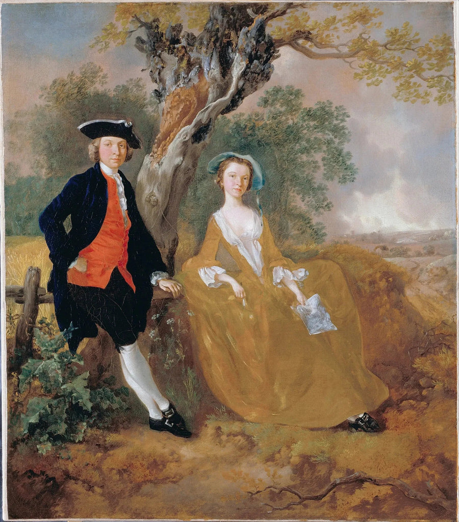 Una pareja en un paisaje - Thomas Gainsborough
