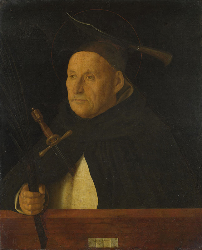 Un dominicano, con los atributos de san Pedro Mártir - Giovanni Bellini