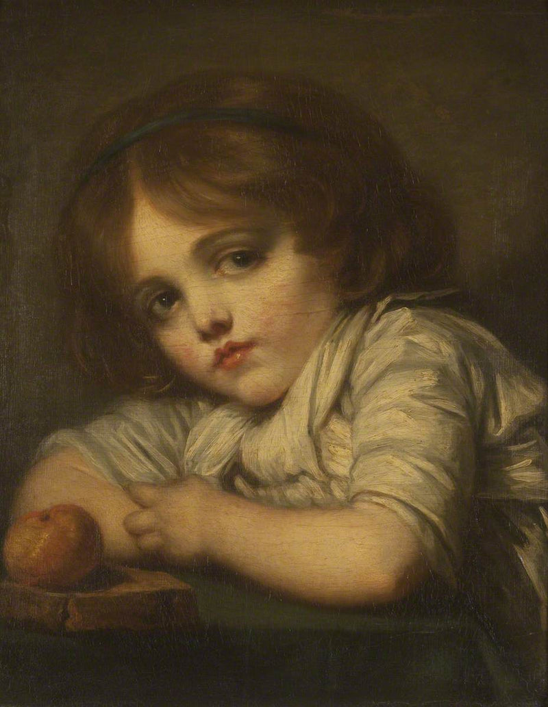Un niño con una manzana - Jean-Baptiste Greuze