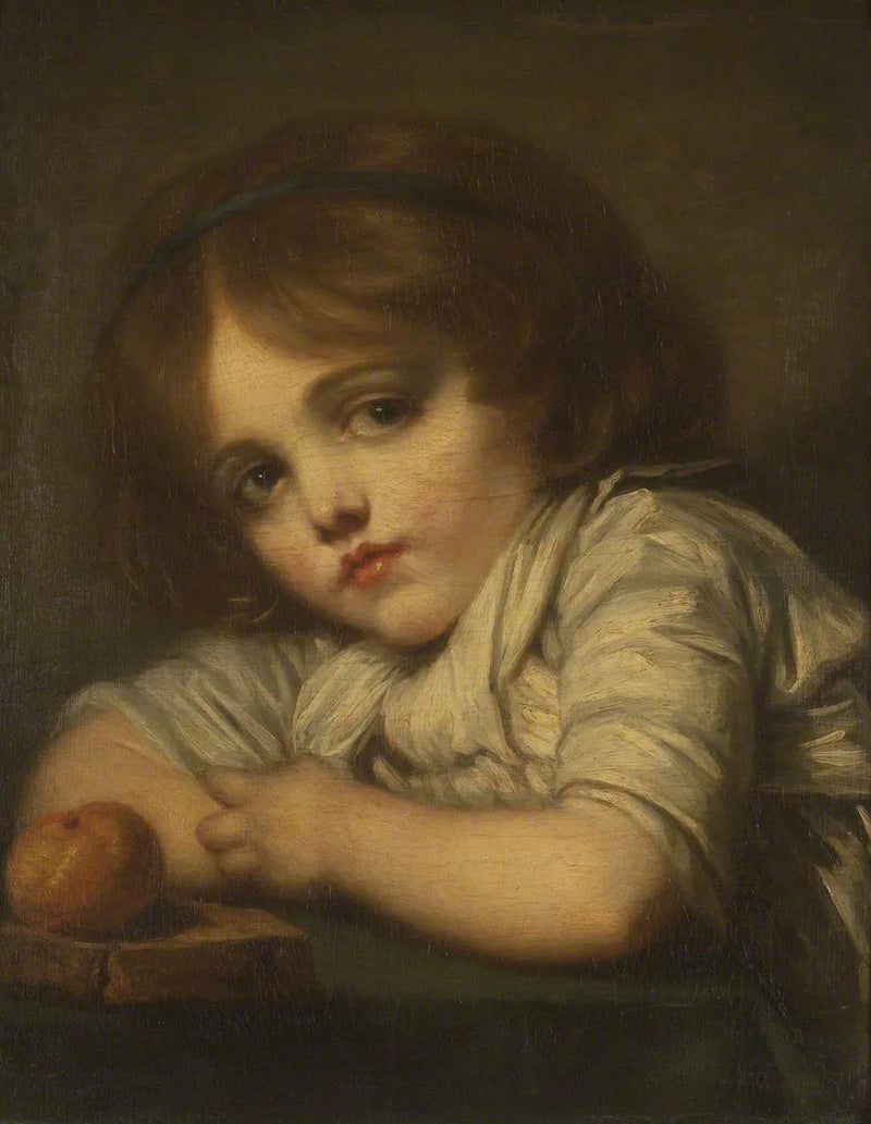 Un niño con una manzana - Jean-Baptiste Greuze