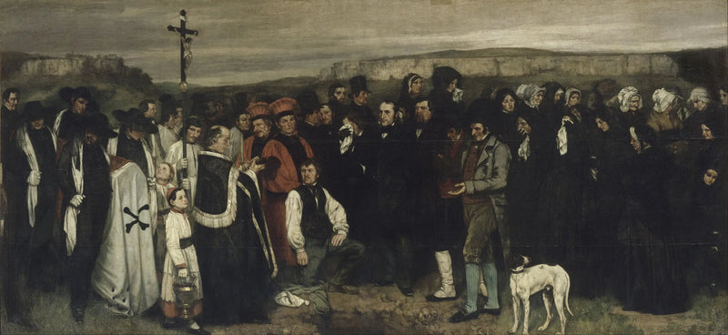 Un entierro en Ornans - Gustave Courbet