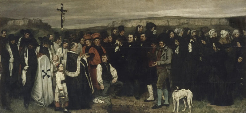 Un entierro en Ornans - Gustave Courbet