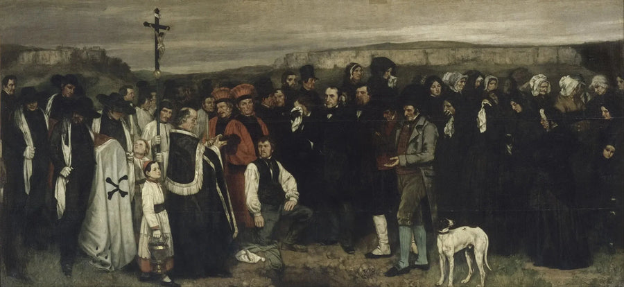 Un entierro en Ornans - Gustave Courbet