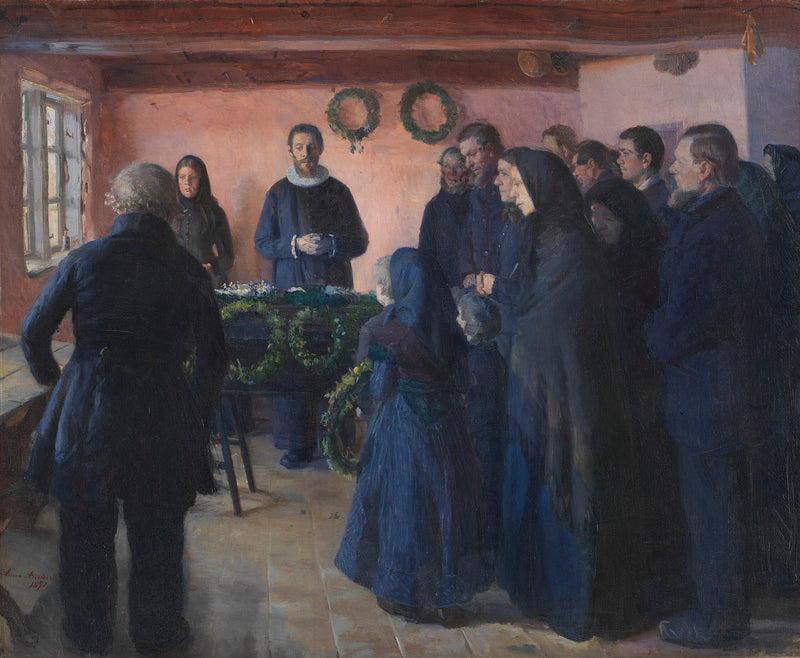 Un funeral - Anna Ancher