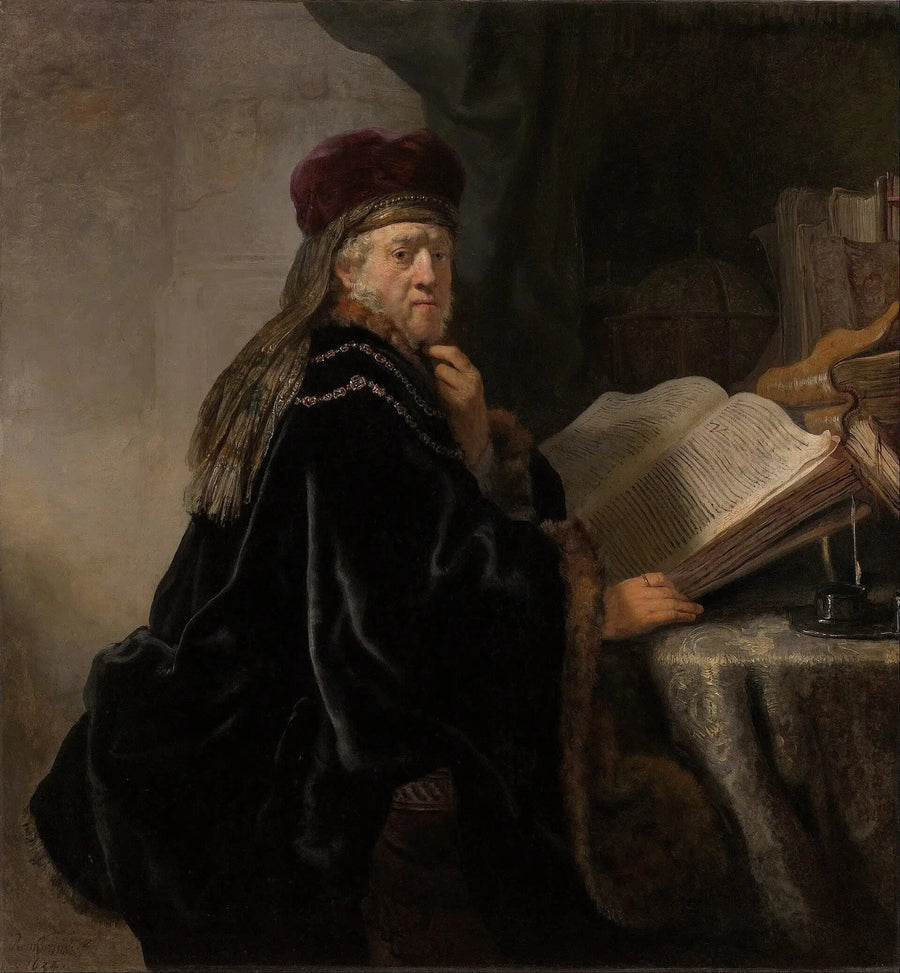 Un erudito en su oficina - Rembrandt