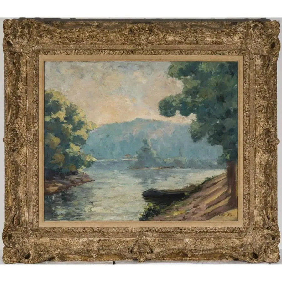 Un estuario del Sena - Gustave Caillebotte