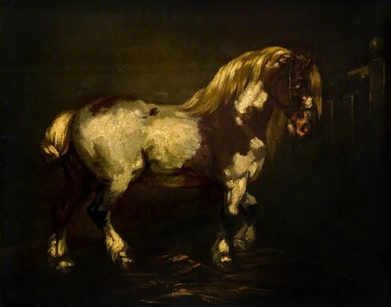 Un caballo pío - Théodore Géricault