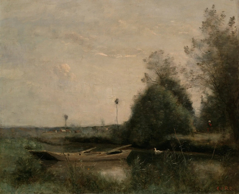 Un estanque en Mortain - Jean-Baptiste Camille Corot