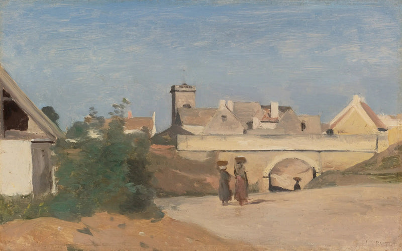 Un barrio de ciudad (Rochefort-sur-Mer, Charente) - Jean-Baptiste Camille Corot