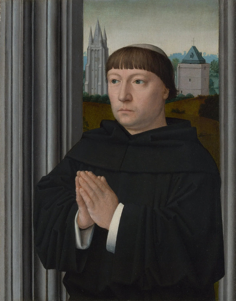 Un hermano augustino en oración - Gérard David