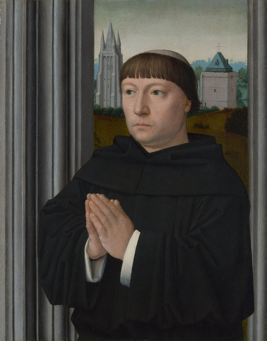 Un hermano augustino en oración - Gérard David